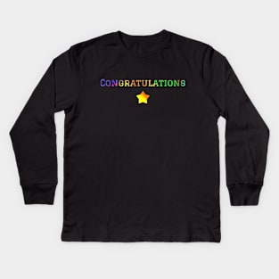 Congratulations Kids Long Sleeve T-Shirt